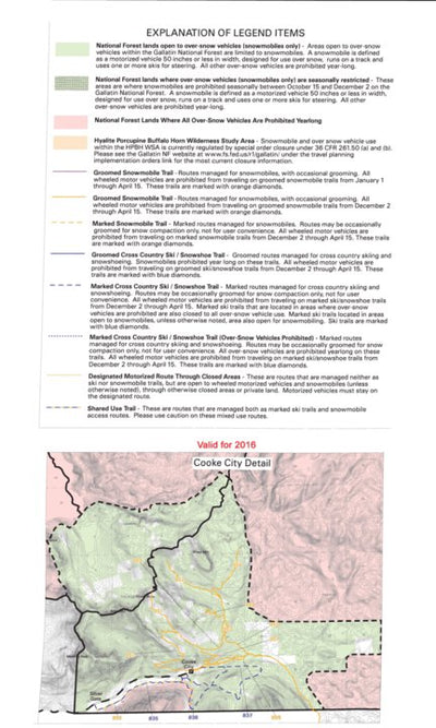 Gallatin NF OSVUM Cooke City Over Snow Insert 2016 Preview 1