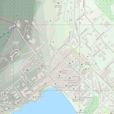 Queenstown NZ Tourist Street Map Preview 3