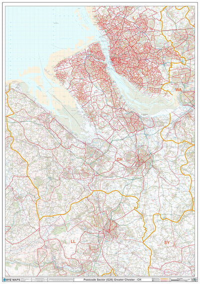 XYZ Postcode Sector Map - (G26) - Chester CH Preview 1