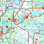 Chequamegon-Nicolet NF Forest Visitor Map - East Side - South Half Preview 3