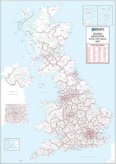 Postcode Map Ely XYZ UK Postcode Area Map - (AR3) by XYZ Maps | Avenza Maps