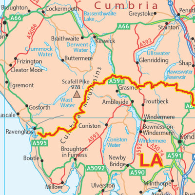 XYZ UK Postcode Area Political Map - (AR2) Preview 2