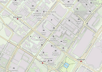Singapore Tourist Street Map Preview 1