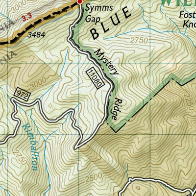 1504 AT Bailey Gap to Calf Mtn (map 01) Preview 3