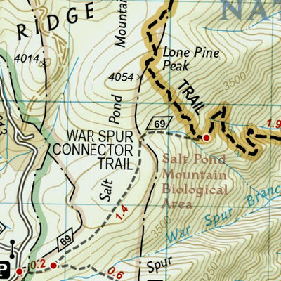 1504 AT Bailey Gap to Calf Mtn (map 02) Preview 2