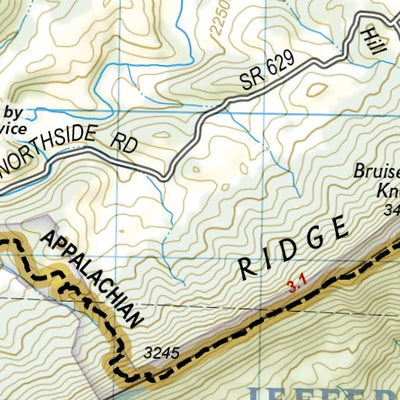 1504 AT Bailey Gap to Calf Mtn (map 03) Preview 2