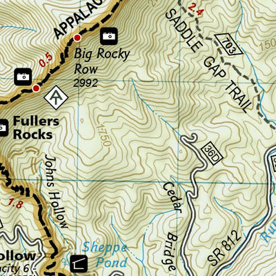 1504 AT Bailey Gap to Calf Mtn (map 11) Preview 2