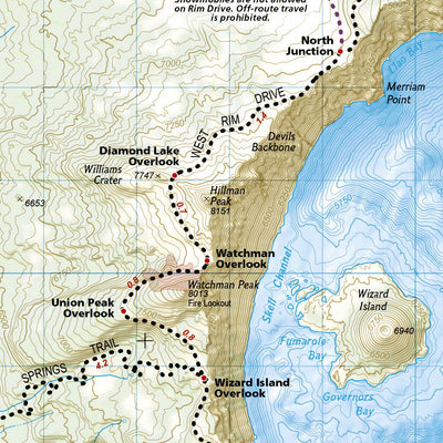 244 Crater Lake National Park (Winter Use inset) Preview 2