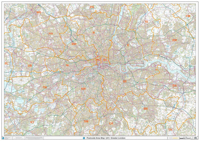 XYZ Postcode Area Map - (AR1) - Greater London Preview 1