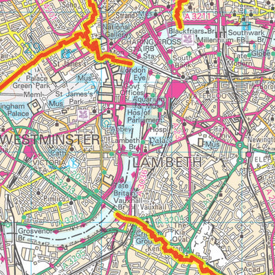 XYZ Postcode Area Map - (AR1) - Greater London Preview 2