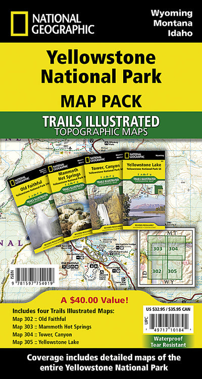 Yellowstone National Park [Map Pack Bundle] Preview 1