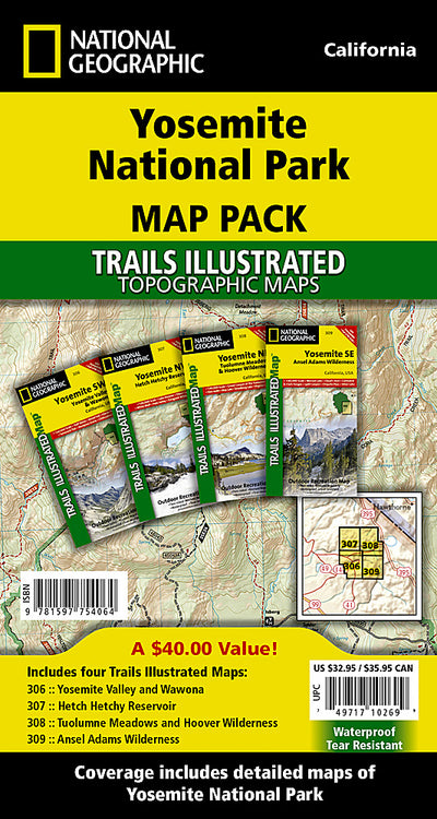 Yosemite National Park [Map Pack Bundle] Preview 1