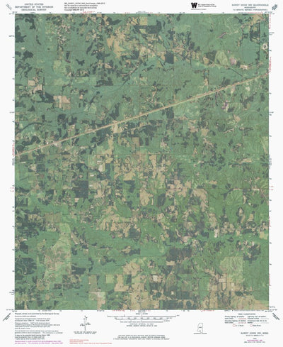 MS-SANDY HOOK NW: GeoChange 1968-2012 Preview 1