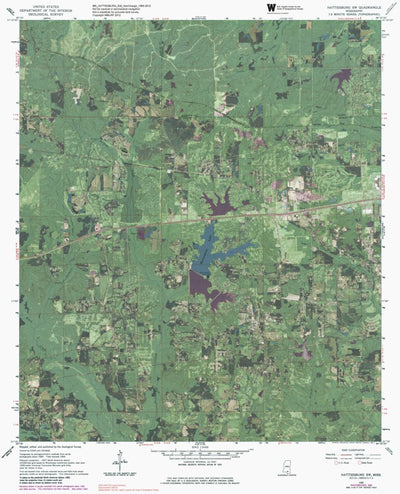 MS-HATTIESBURG SW: GeoChange 1960-2012 Preview 1
