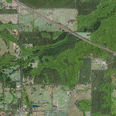 TX-JACKSONVILLE EAST: GeoChange 1971-2012 Preview 2