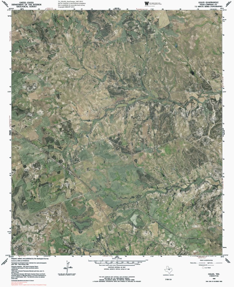 TX-OGLES: GeoChange 1957-2012.tif Map by Western Michigan University ...
