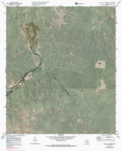 TX-BURR OAK CREEK: GeoChange 1968-2012 Preview 1