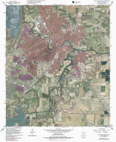 TX-SAN ANGELO SOUTH: GeoChange 1957-2012 Preview 1