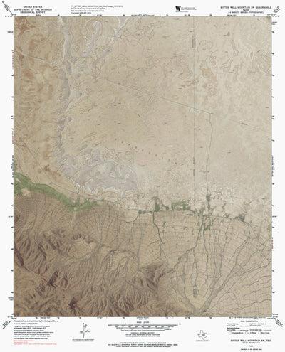 TX-BITTER WELL MOUNTAIN SW: GeoChange 1972-2012 Preview 1