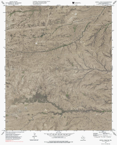 TX-SEVEN L PEAK NE: GeoChange 1972-2012 Preview 1