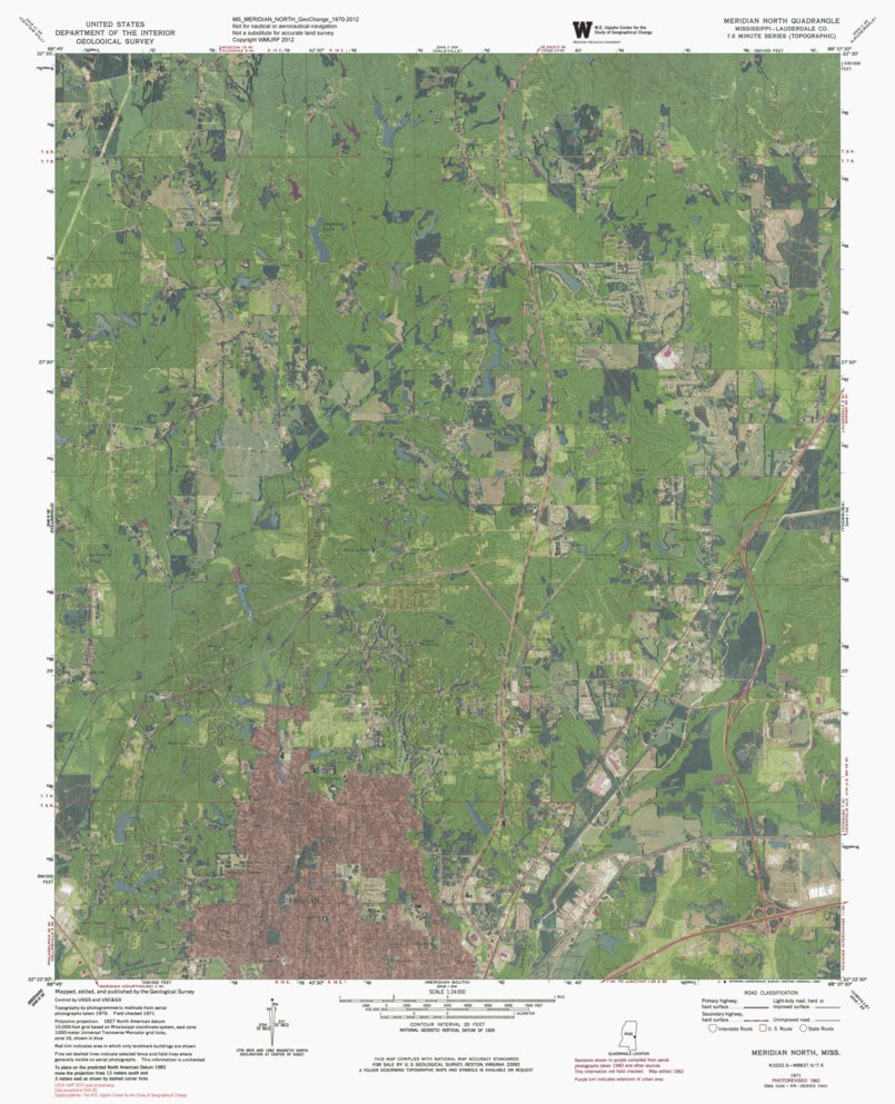 MS-MERIDIAN NORTH: GeoChange 1970-2012 Map by Western Michigan ...