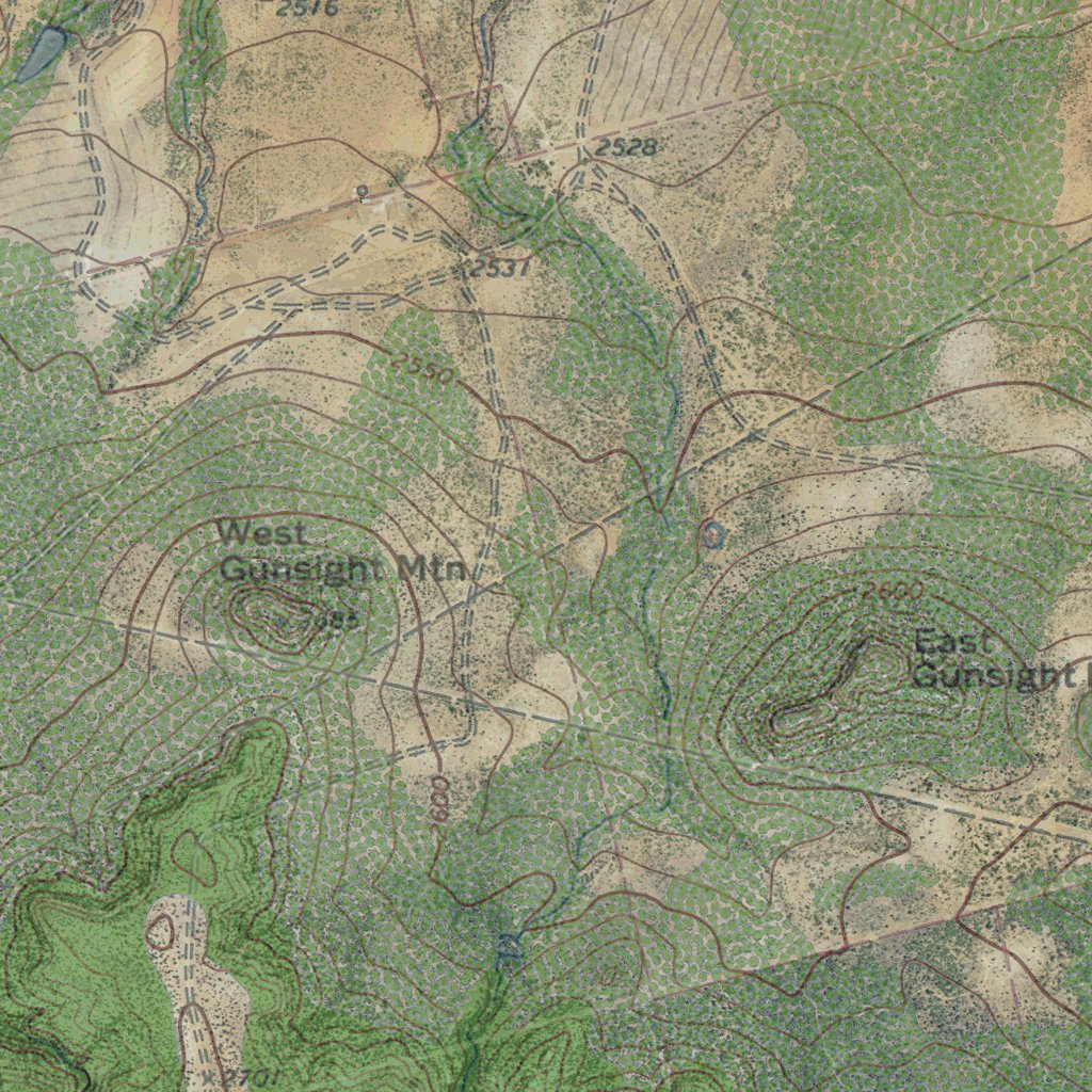 TX-GUNSIGHT DRAW: GeoChange 1969-2012 Map by Western Michigan ...