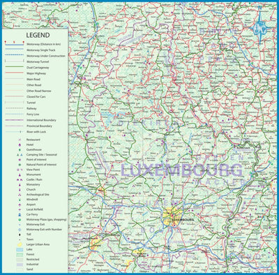 Luxembourg1:250,000 - ITMB Preview 1