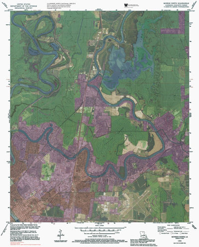 LA-MONROE NORTH: GeoChange 1956-2013 Preview 1