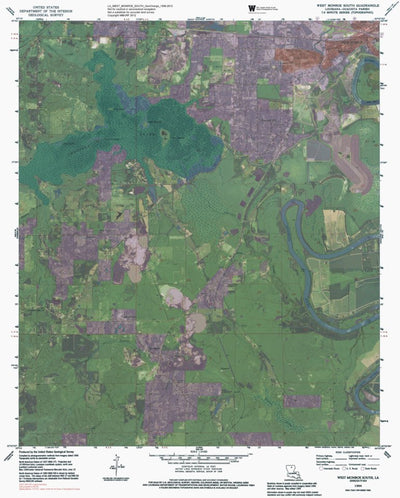 LA-WEST MONROE SOUTH: GeoChange 1956-2013 Preview 1
