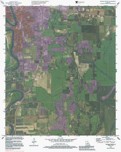 LA-MONROE SOUTH: GeoChange 1956-2013 Preview 1