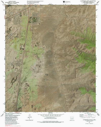NM-ALAMOGORDO SOUTH: GeoChange 1972-2014 Preview 1