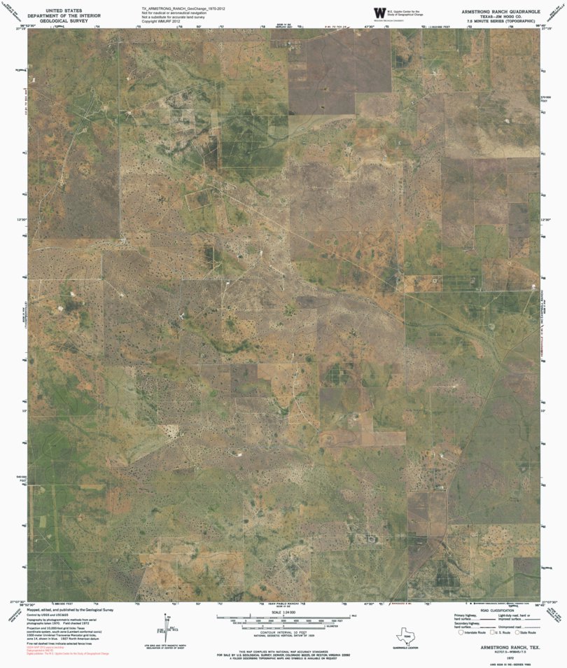 TX-ARMSTRONG RANCH: GeoChange 1970-2012 Map by Western Michigan ...