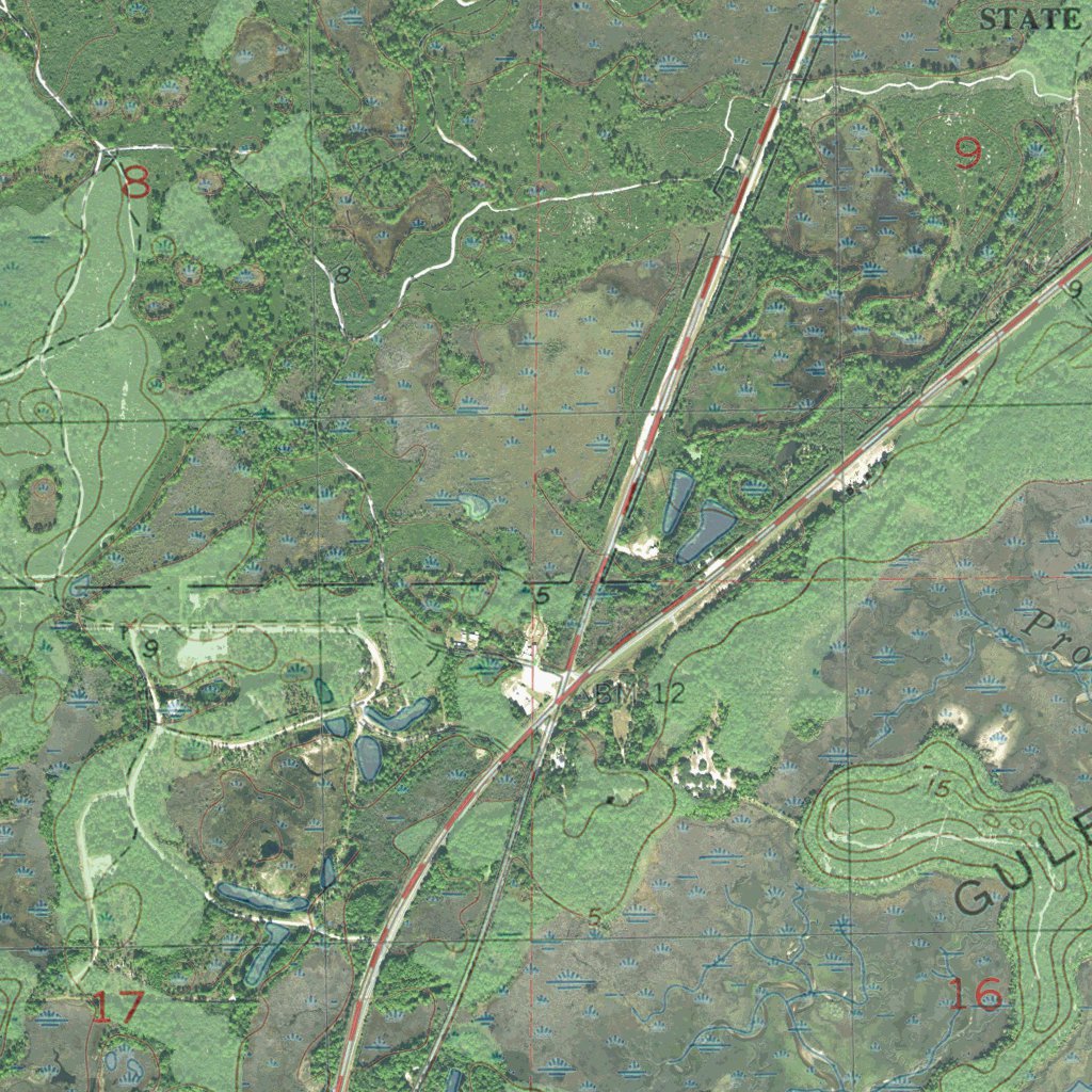 FL-CEDAR KEY: GeoChange 1951-2015 Map by Western Michigan University ...