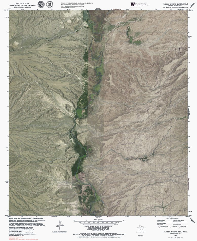 TX-CHH-PUEBLO NUEVO: GeoChange 1972-2012-10 Map by Western Michigan ...