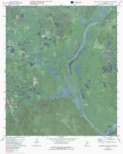 AL-COFFEEVILLE LOCK AND DAM: GeoChange 1970-2013 Preview 1