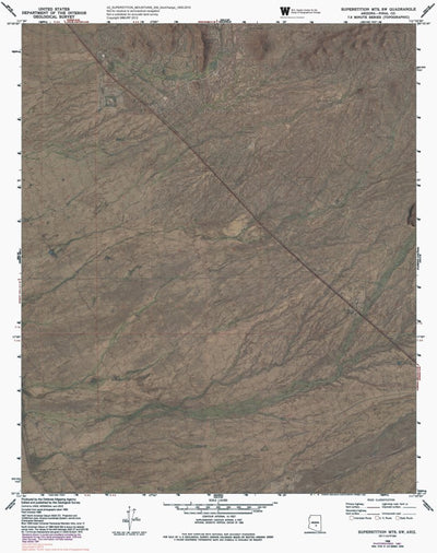 AZ-SUPERSTITION MOUNTAINS SW: GeoChange 1955-2010 Preview 1