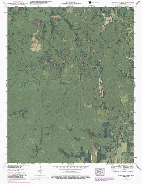 TN-SEVENTEEN CREEK: GeoChange 1947-2012 Preview 1