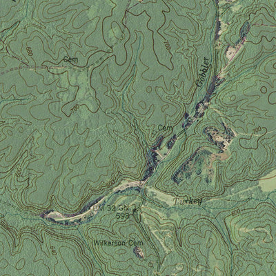 TN-WOLF PIT RIDGE: GeoChange 1947-2012 Preview 2