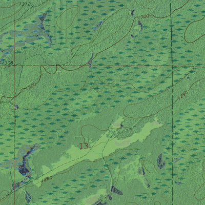 WI-JUMP RIVER FIRE TOWER NW: GeoChange 1965-2013 Preview 2