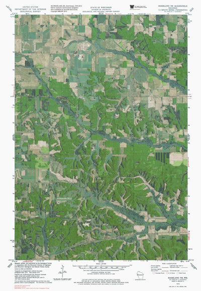 WI-RIDGELAND NE: GeoChange 1974-2013 Preview 1