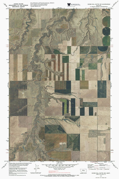 MT-GOOSE BILL BUTTE NW: GeoChange 1969-2013 Preview 1
