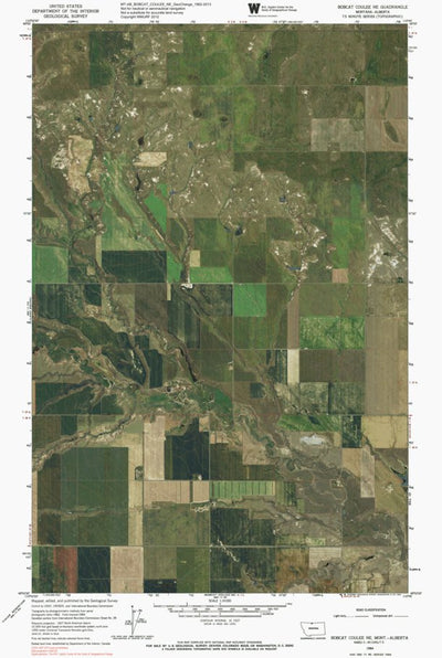 MT-AB-BOBCAT COULEE NE: GeoChange 1962-2013 Preview 1
