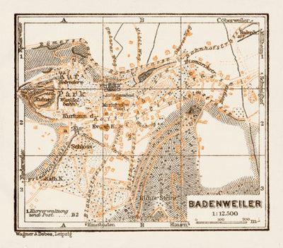 Badenweiler town plan, 1909 Preview 1