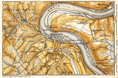 Boppard and environs map, 1905 Preview 1