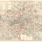 Berlin city map, 1909 (Kiessling´s Kleiner Verkehrsplan von Berlin mit Vororten) Preview 1