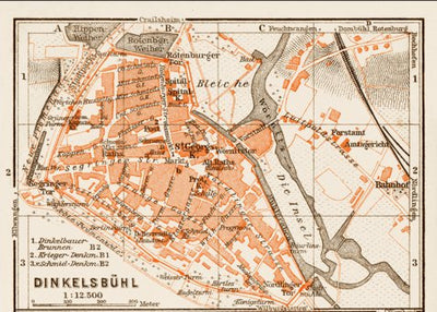 Dinkelsbühl town plan, 1909 Preview 1