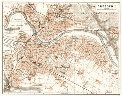 Dresden city map, 1906 Preview 1