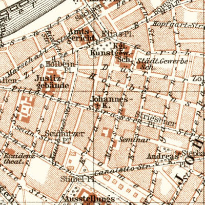 Dresden city map, 1906 Preview 2