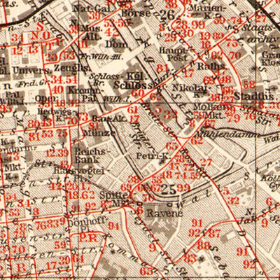 Berlin, city map with tramway and S-Bahn networks, 1910 Preview 3