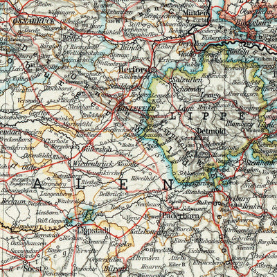 Northwestern Germany Map, 1905 Preview 3